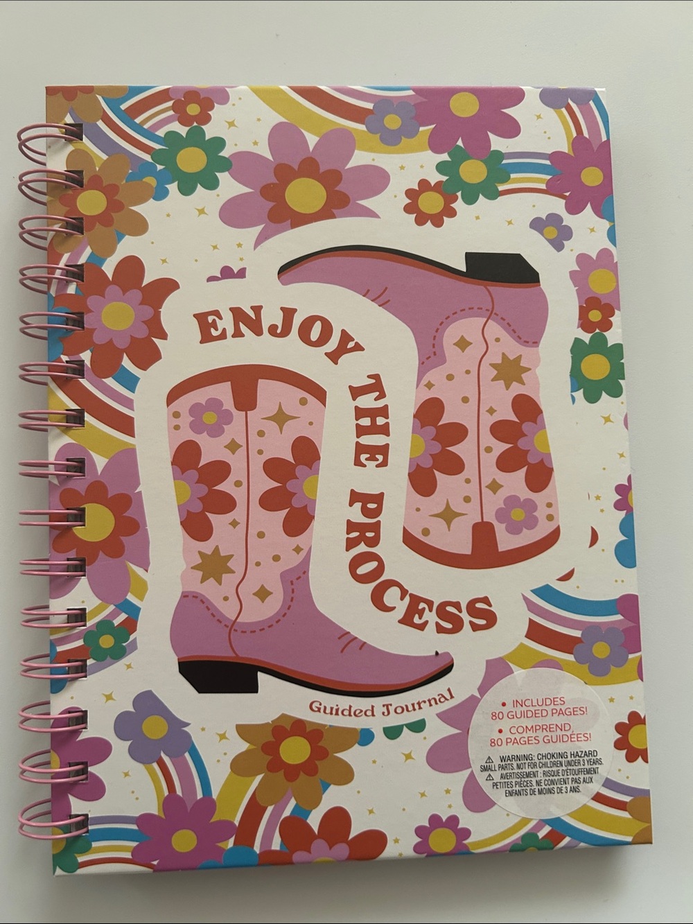 Guided Journal “Enjoy the Process” 80 Pages NWT Western Cowgirl Retro